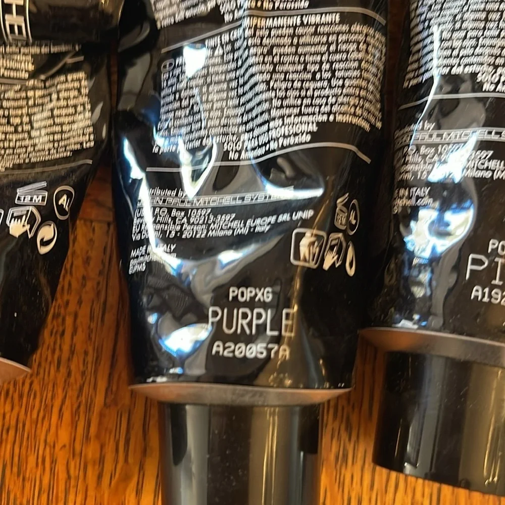 Paul Mitchell POP XG FUN COLORS  HAIR COLOR 6 used tubes all colors